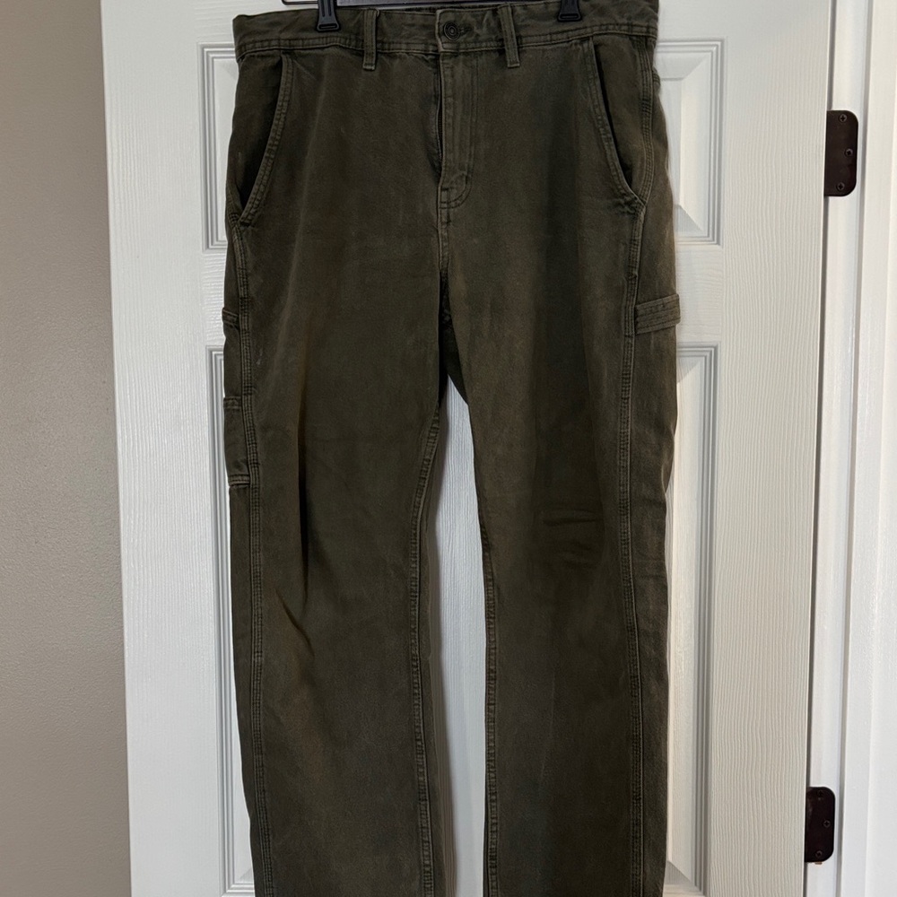 Cotton On Men's Olive Baggy Cargo Pants